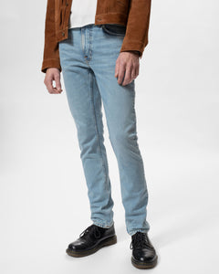 Nudie Lean Dean Slim Tapered Mens Jeans - Blue Noise