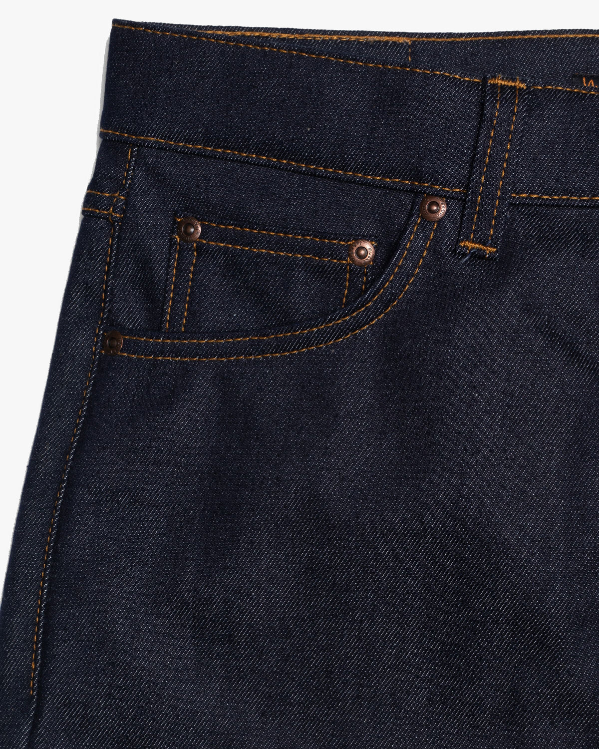 Nudie Solid Ollie Slim Fit Mens Jeans - Dry Abyss | Nudie Jeans Jeans | JEANSTORE