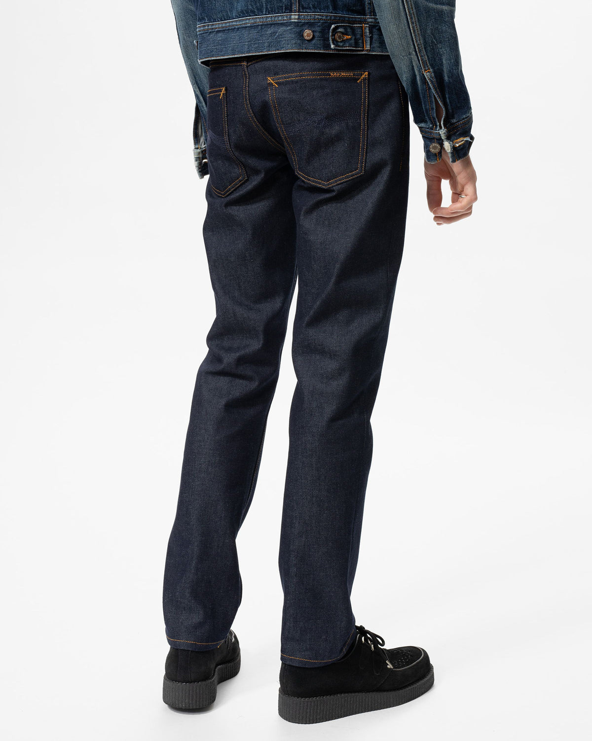 Nudie Solid Ollie Slim Fit Mens Jeans - Dry Abyss | Nudie Jeans Jeans | JEANSTORE