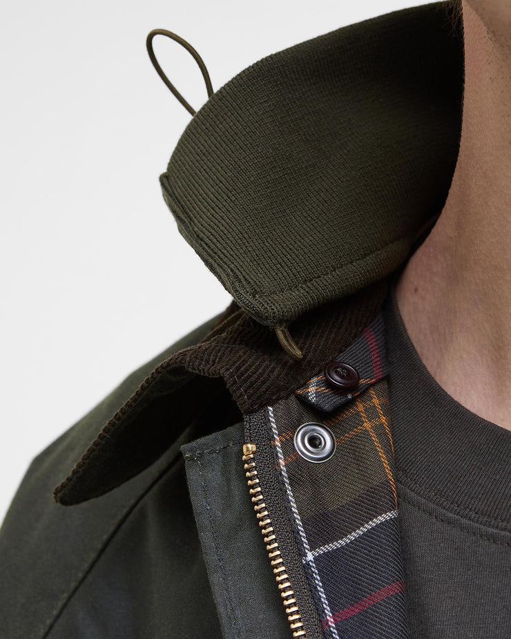 Barbour Heritage Modified Solway Wax Jacket - Olive
