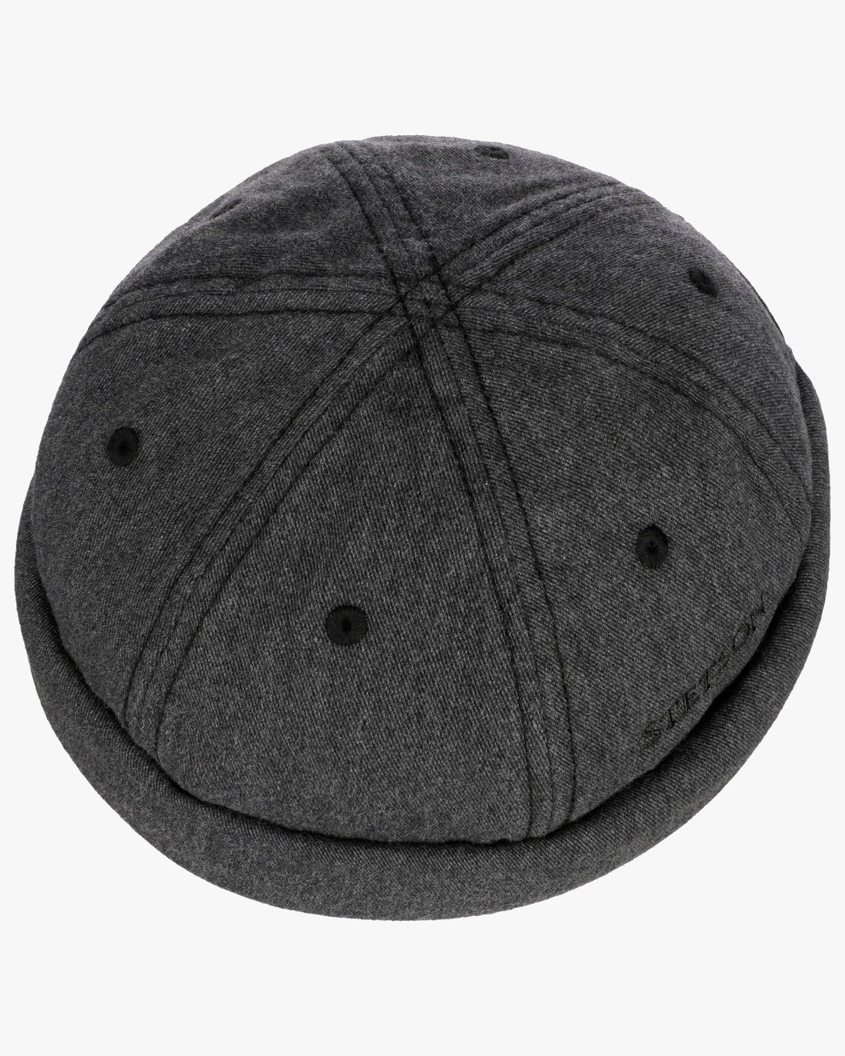 Stetson Cotton Melange Docker Cap - Dark Grey