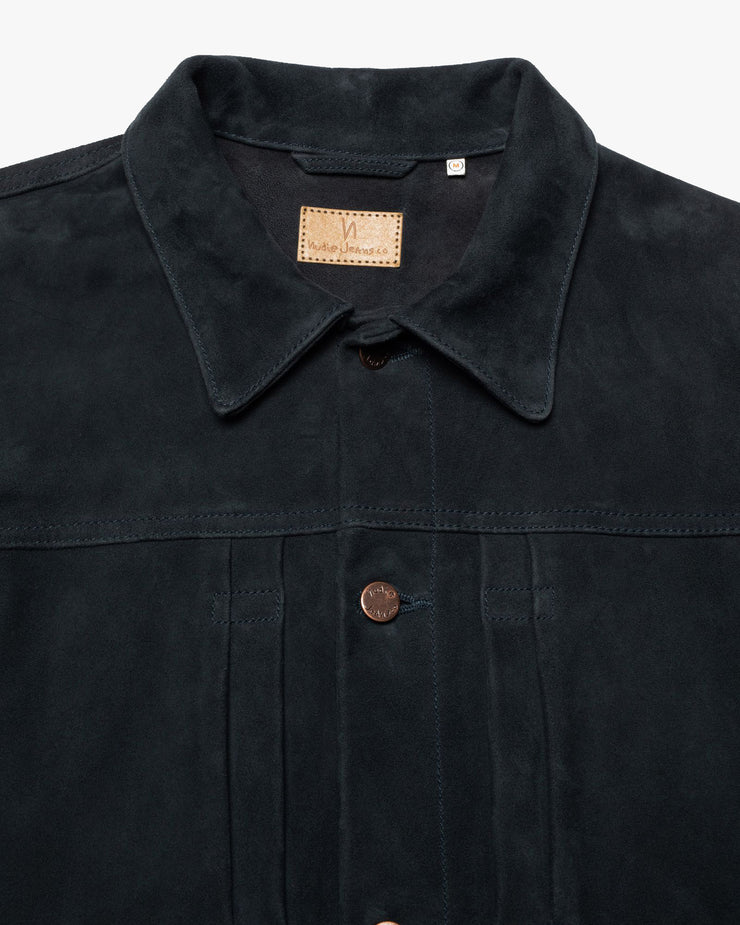 Nudie Jeans Dante II Suede Jacket - Navy
