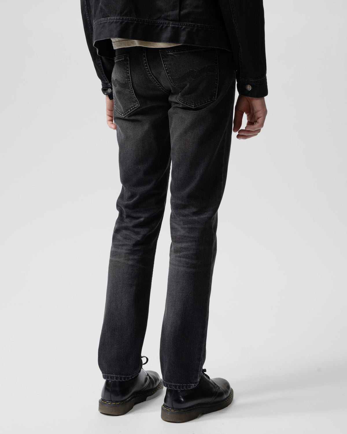 Nudie Solid Ollie Slim Fit Mens Jeans - Black Force | Nudie Jeans Jeans | JEANSTORE
