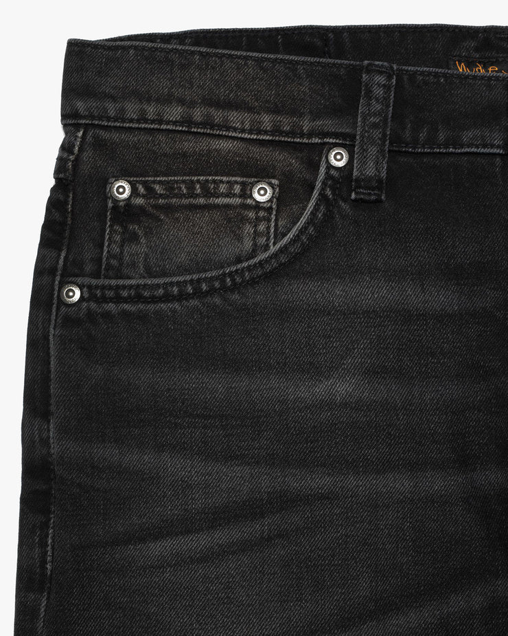 Nudie Solid Ollie Slim Fit Mens Jeans - Black Force | Nudie Jeans Jeans | JEANSTORE