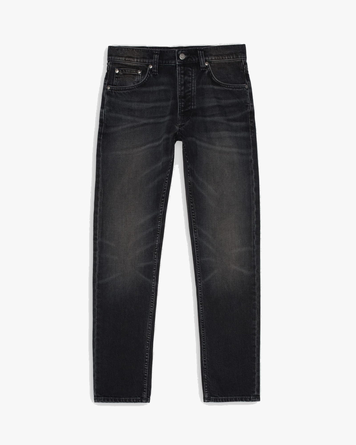 Nudie Solid Ollie Slim Fit Mens Jeans - Black Force | Nudie Jeans Jeans | JEANSTORE