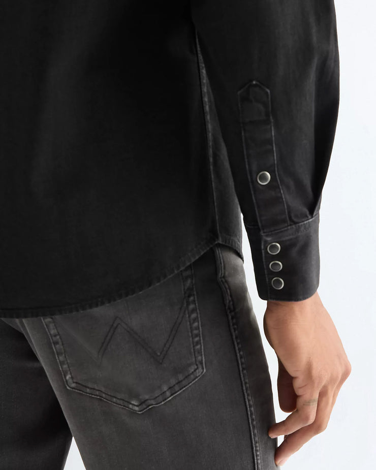 Wrangler Western Denim Shirt - Rinse Black