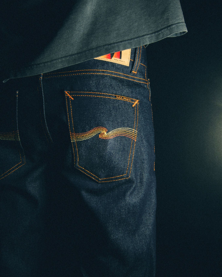 Nudie Lean Dean Slim Tapered Mens Jeans - Dry Sunburns