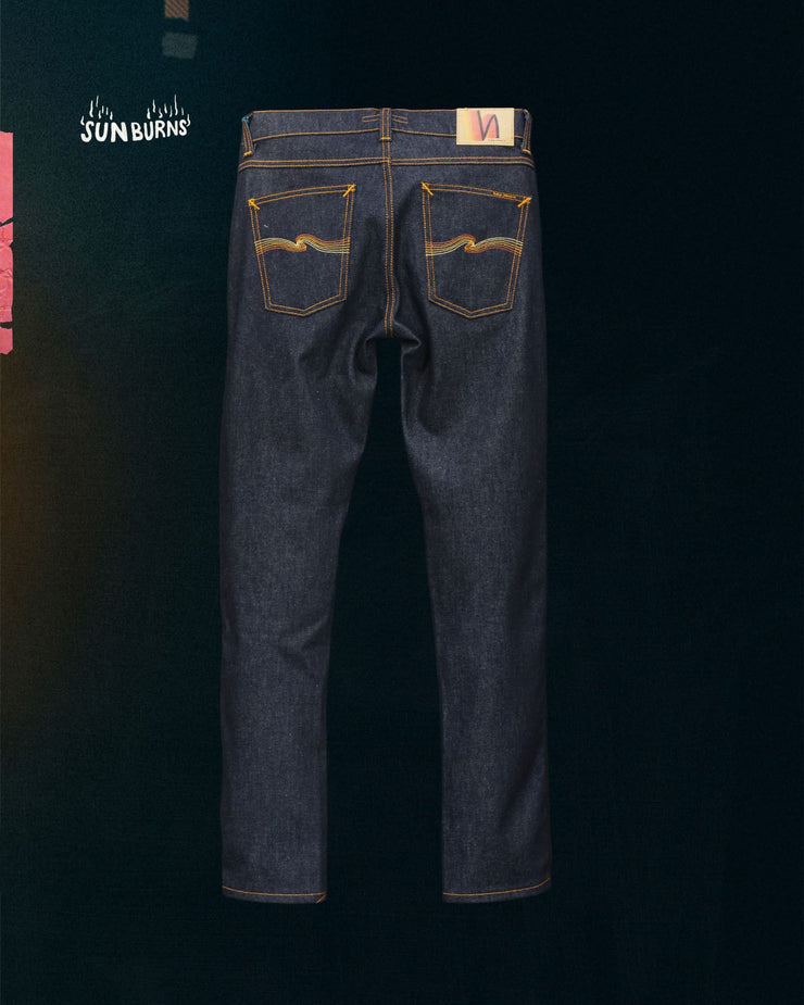 Nudie Lean Dean Slim Tapered Mens Jeans - Dry Sunburns