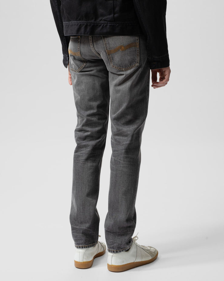 Nudie Steady Eddie II Regular Tapered Mens Jeans - Grey Crosshatch | Nudie Jeans Jeans | JEANSTORE
