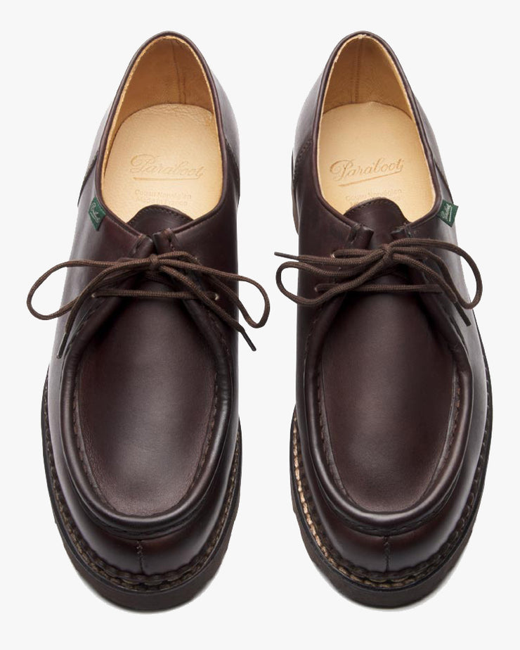 Paraboot Michael Piped Seam Derby Shoe - Lisse Cafe / Marche Marron | Paraboot Shoes | JEANSTORE