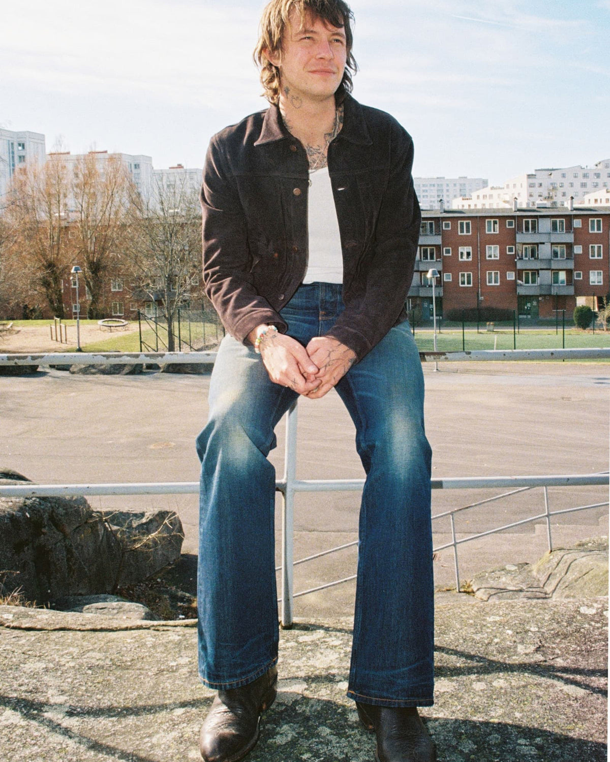 Nudie Flare Glenn Flared Mens Jeans - Old News
