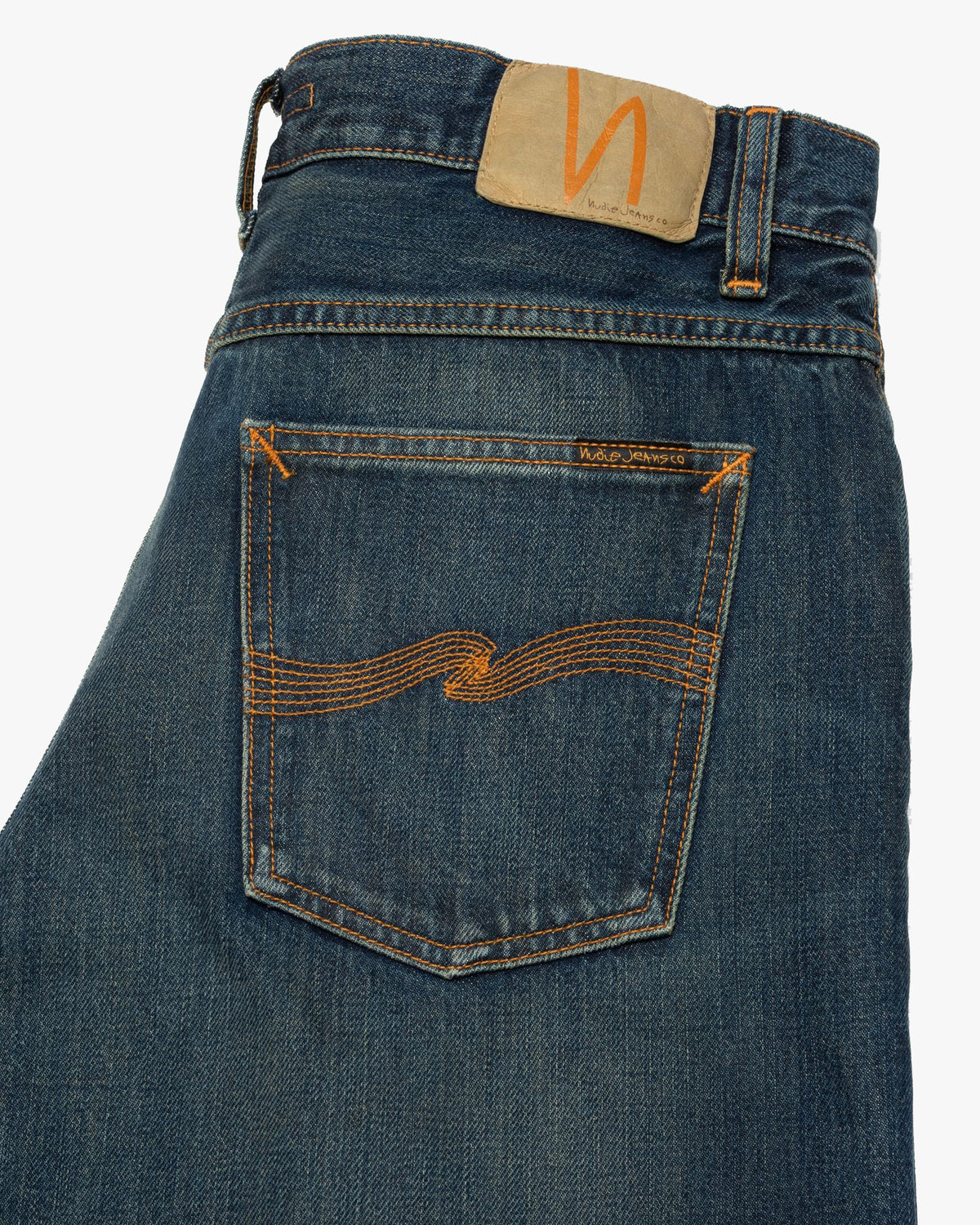 Nudie Loud Larry Loose Fit Wide Leg Mens Jeans - Dirt Wash