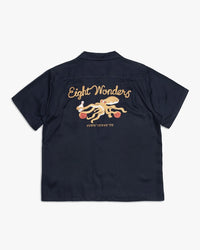 Nudie Jeans Arthur 8 Wonders Bowling Shirt - Navy | Nudie Jeans Shirts | JEANSTORE