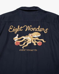 Nudie Jeans Arthur 8 Wonders Bowling Shirt - Navy | Nudie Jeans Shirts | JEANSTORE