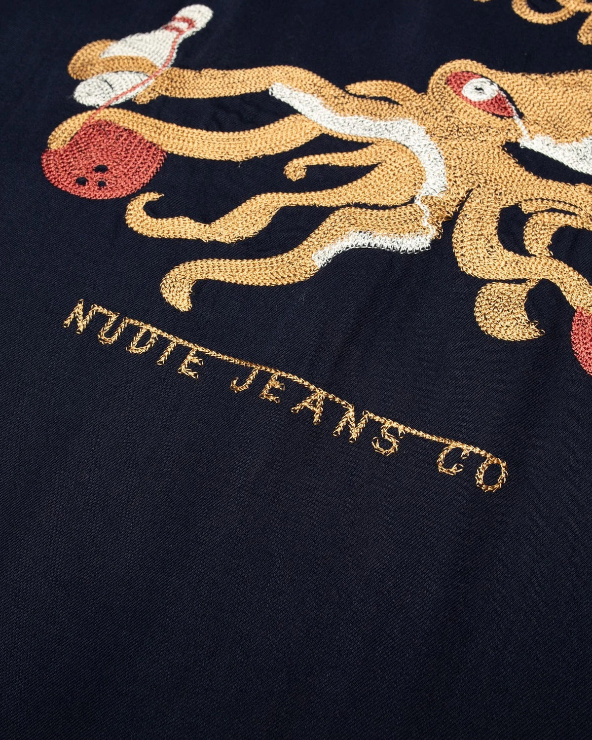 Nudie Jeans Arthur 8 Wonders Bowling Shirt - Navy | Nudie Jeans Shirts | JEANSTORE