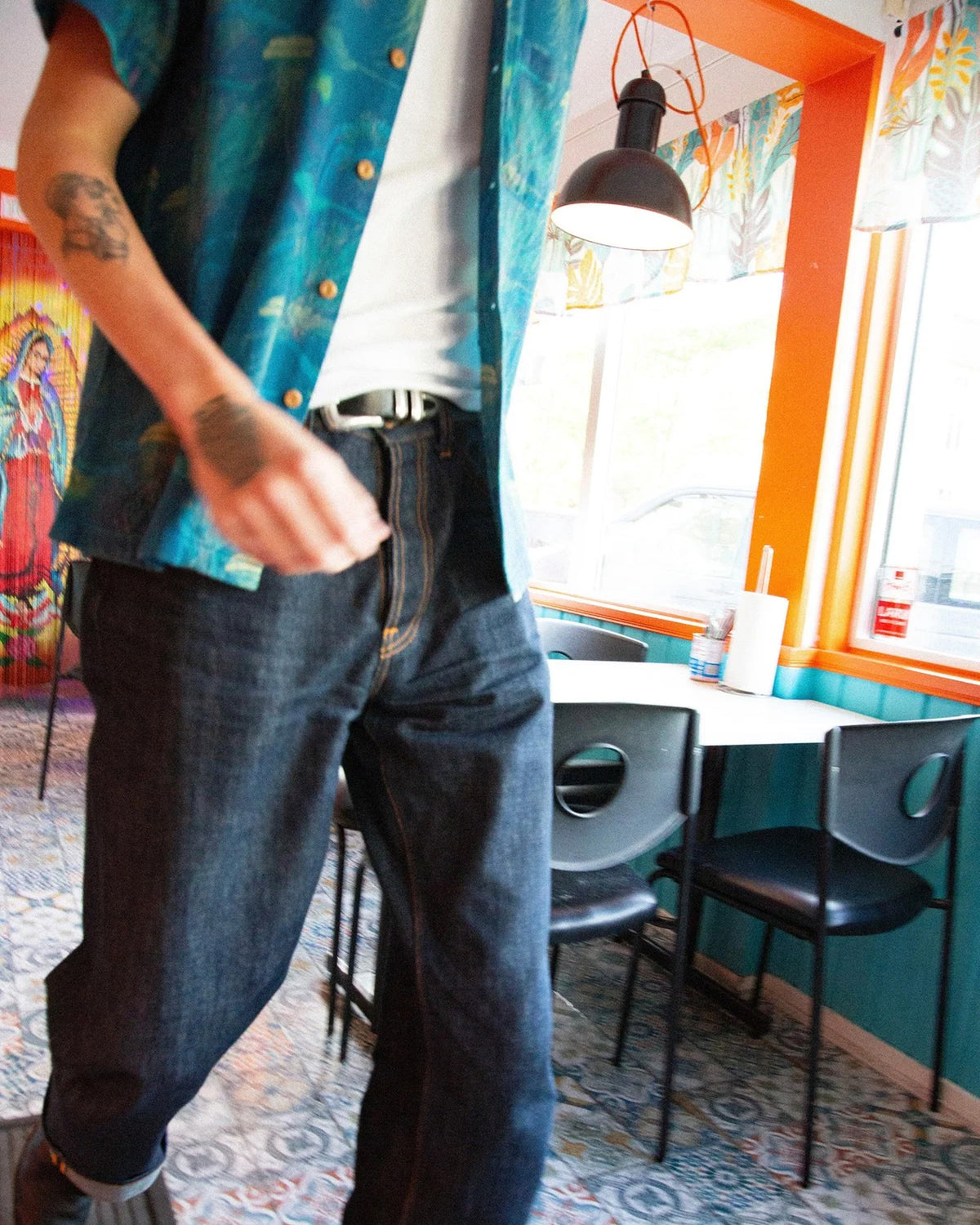 Nudie Jeans Arvid Deep Sea Hawaii Shirt - Multi | Nudie Jeans Shirts | JEANSTORE