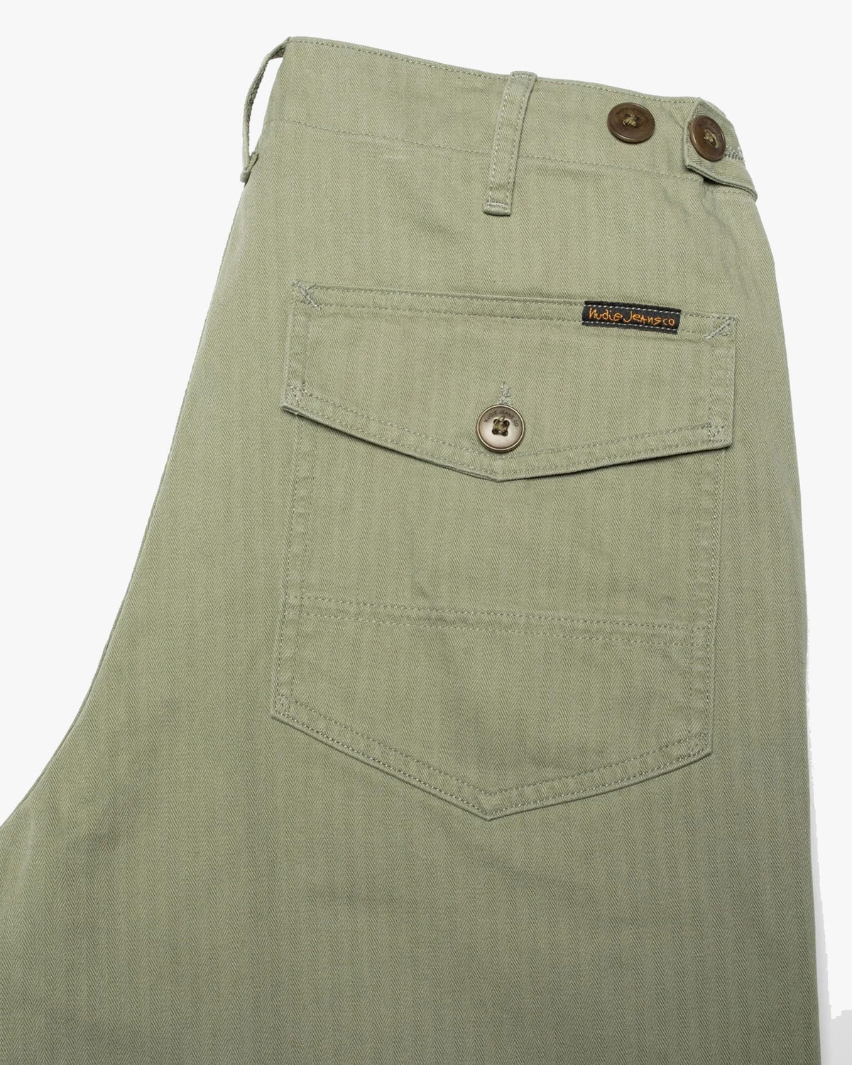 Nudie Tuff Tony Loose Fit Mens Fatigue Pants - Pale Green
