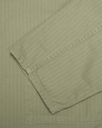 Nudie Jeans Buddy Herringbone Chore Jacket - Pale Green