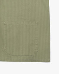 Nudie Jeans Buddy Herringbone Chore Jacket - Pale Green