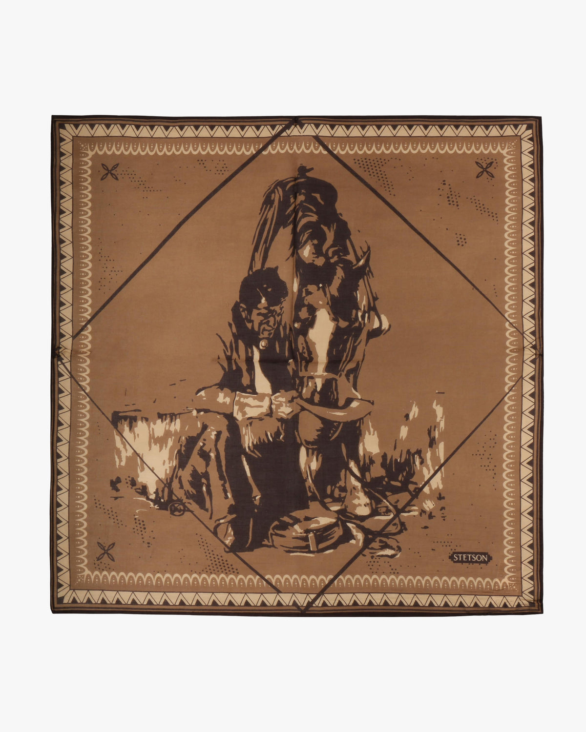 Stetson Last Drop Bandana - Brown