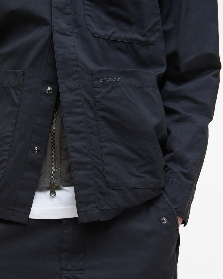 Barbour Heritage Silverbay Oversized Twill Overshirt - Black