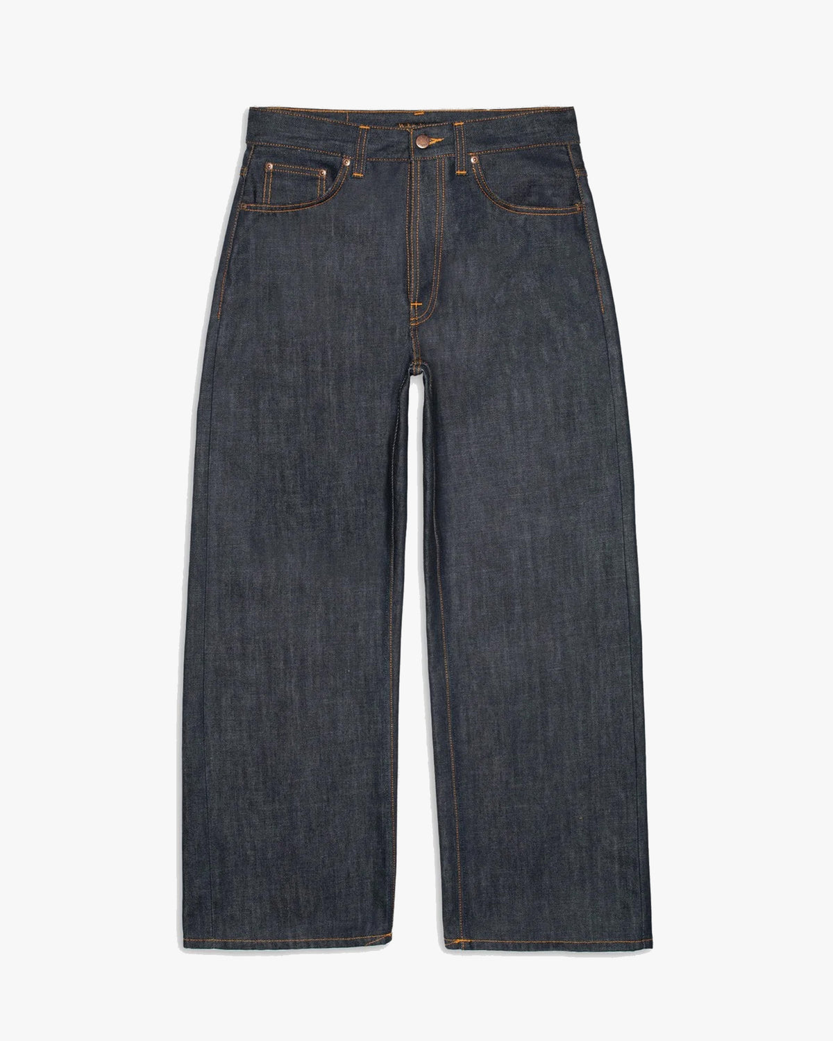 Nudie Loud Larry Loose Fit Wide Leg Mens Jeans - Dry Streaky