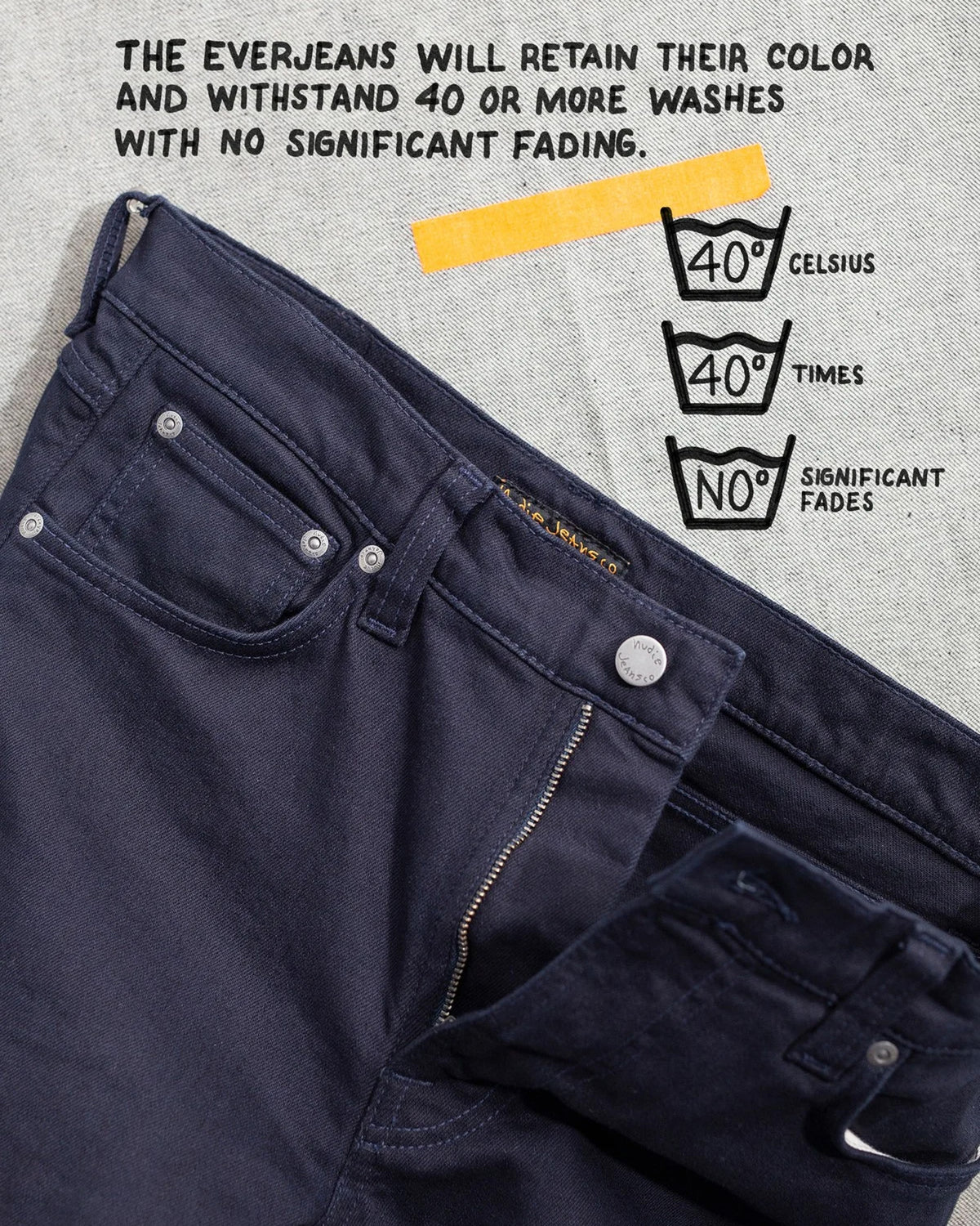 Nudie Lean Dean Slim Tapered Mens Jeans - Everblue | Nudie Jeans Jeans | JEANSTORE