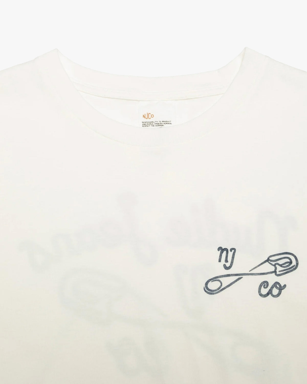Nudie Jeans Roy NJCO Pin Tee - Chalk White | Nudie Jeans T Shirts | JEANSTORE