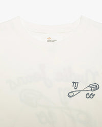 Nudie Jeans Roy NJCO Pin Tee - Chalk White | Nudie Jeans T Shirts | JEANSTORE