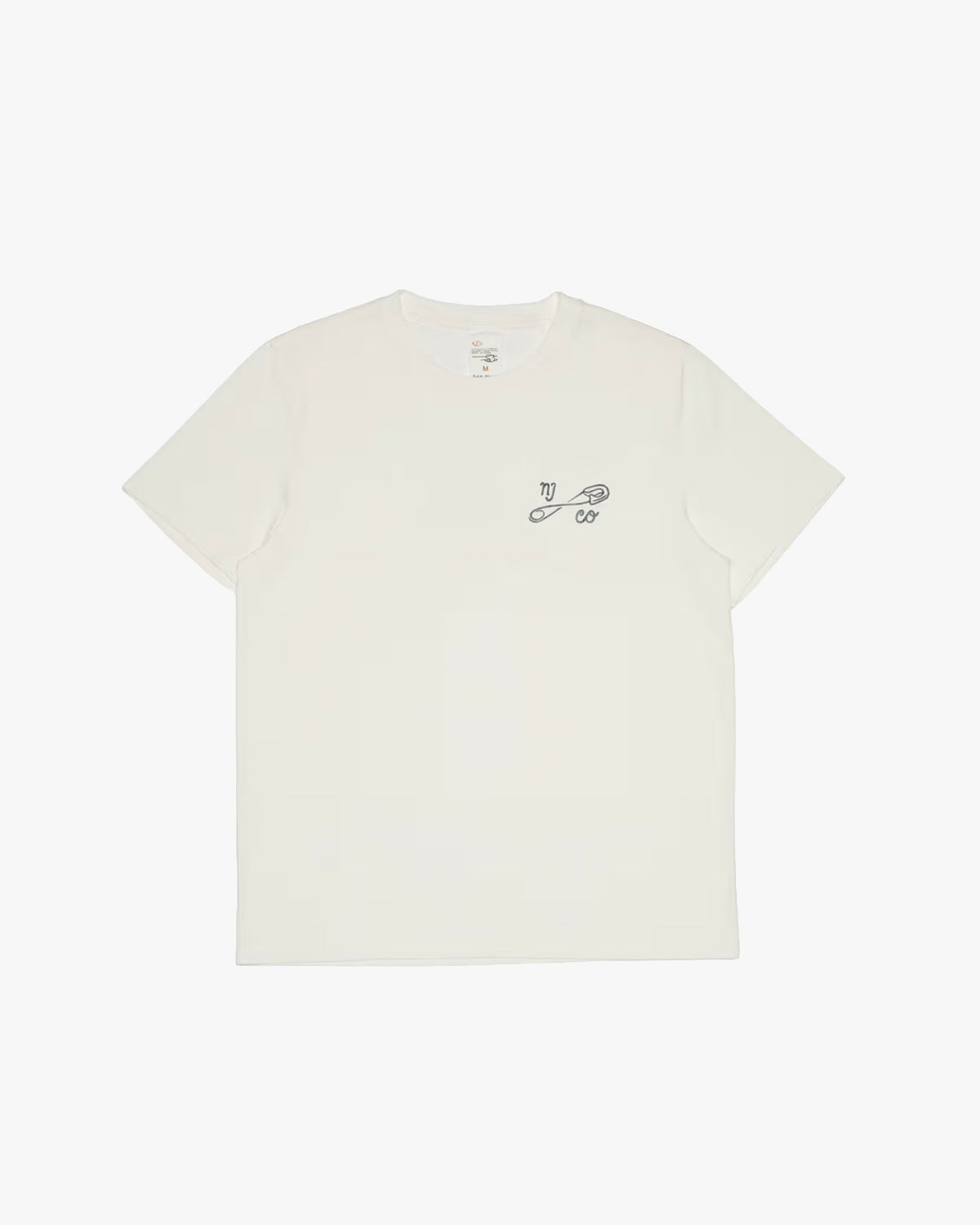 Nudie Jeans Roy NJCO Pin Tee - Chalk White | Nudie Jeans T Shirts | JEANSTORE