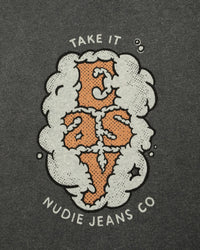 Nudie Jeans Roy Easy Cloud Tee - Anthracite | Nudie Jeans T Shirts | JEANSTORE