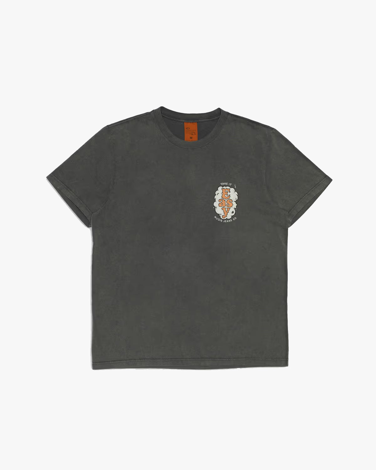 Nudie Jeans Roy Easy Cloud Tee - Anthracite | Nudie Jeans T Shirts | JEANSTORE