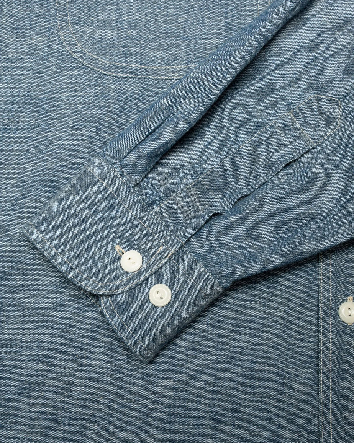 Nudie Jeans Julian Worker Shirt - Chambray Blue