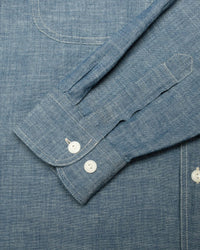 Nudie Jeans Julian Worker Shirt - Chambray Blue