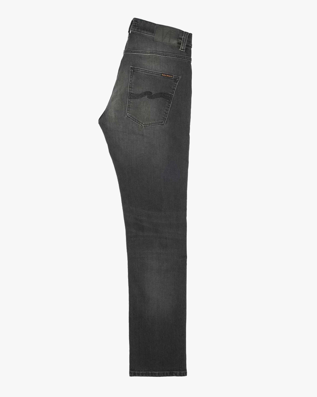Nudie Grim Tim Slim Straight Mens Jeans - Black Mist
