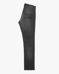 Nudie Grim Tim Slim Straight Mens Jeans - Black Mist