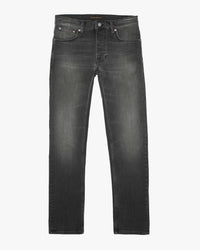 Nudie Grim Tim Slim Straight Mens Jeans - Black Mist