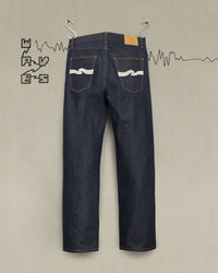 Nudie Tuff Tony Loose Fit Mens Jeans - Ecru Waves