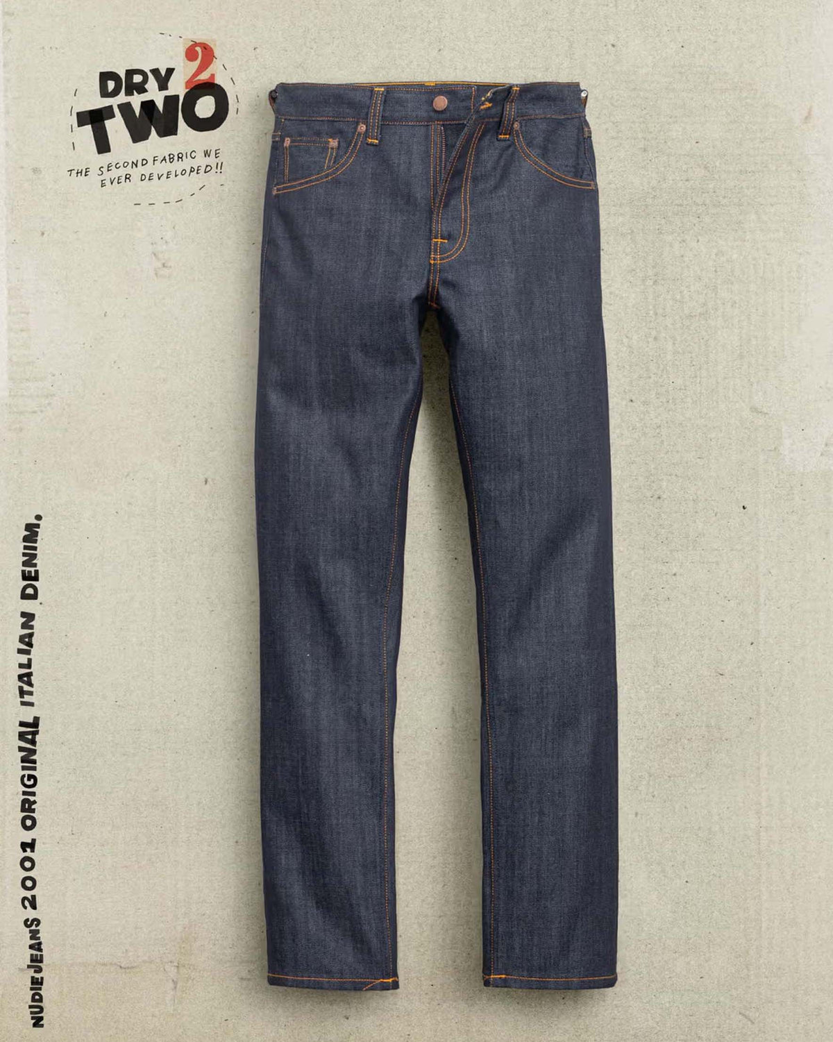 Nudie Gritty Jackson Regular Fit Mens Jeans - Blue Dry Two | Nudie Jeans Jeans | Jeanstore