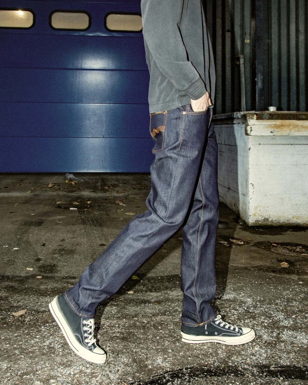 Nudie Steady Eddie II Regular Tapered Mens Jeans - Dry One | Nudie Jeans Jeans | Jeanstore