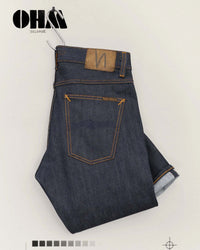 Nudie Lean Dean Slim Tapered Mens Jeans - Dry Ohm Selvage | Nudie Jeans Jeans | Jeanstore