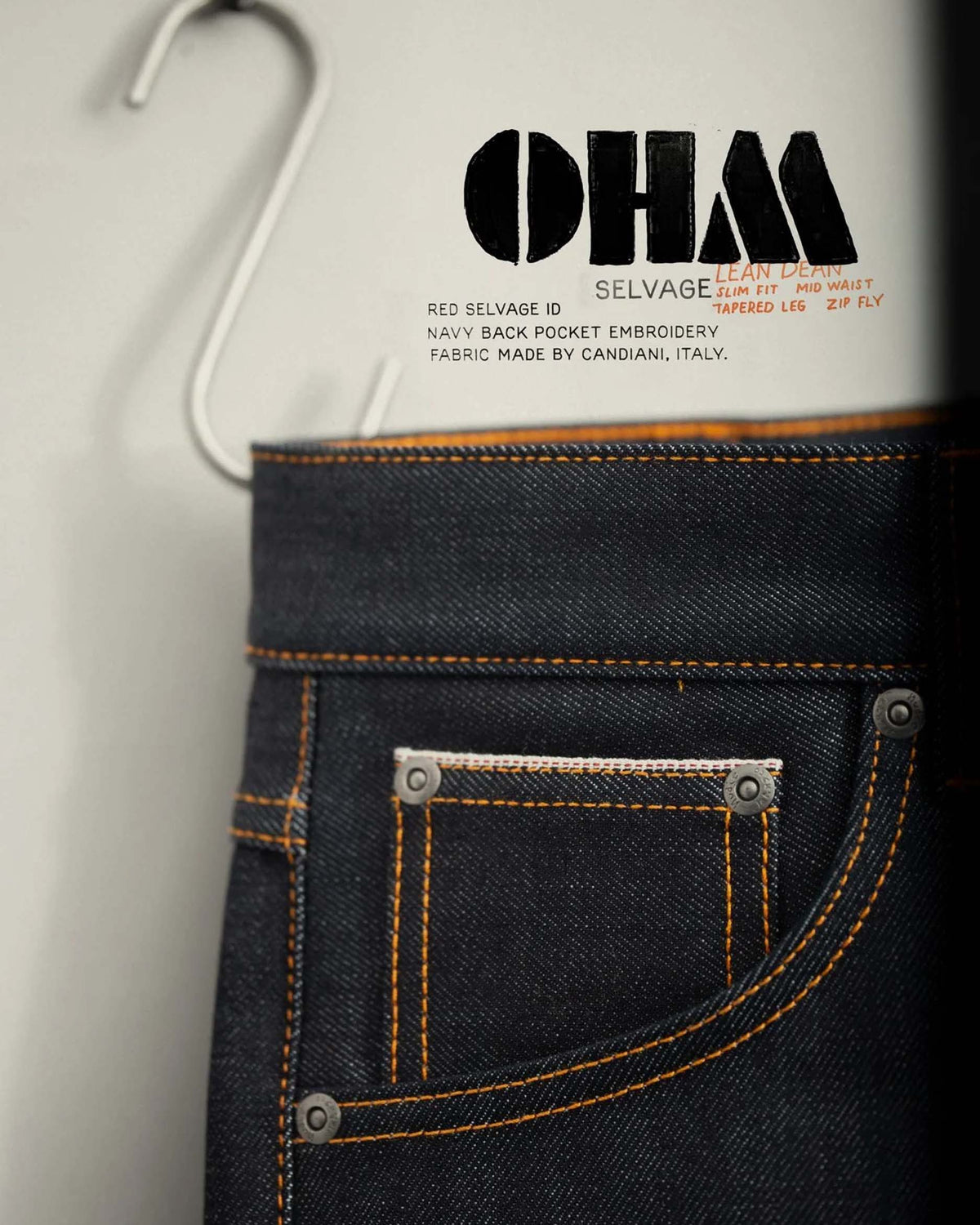 Nudie Lean Dean Slim Tapered Mens Jeans - Dry Ohm Selvage | Nudie Jeans Jeans | Jeanstore