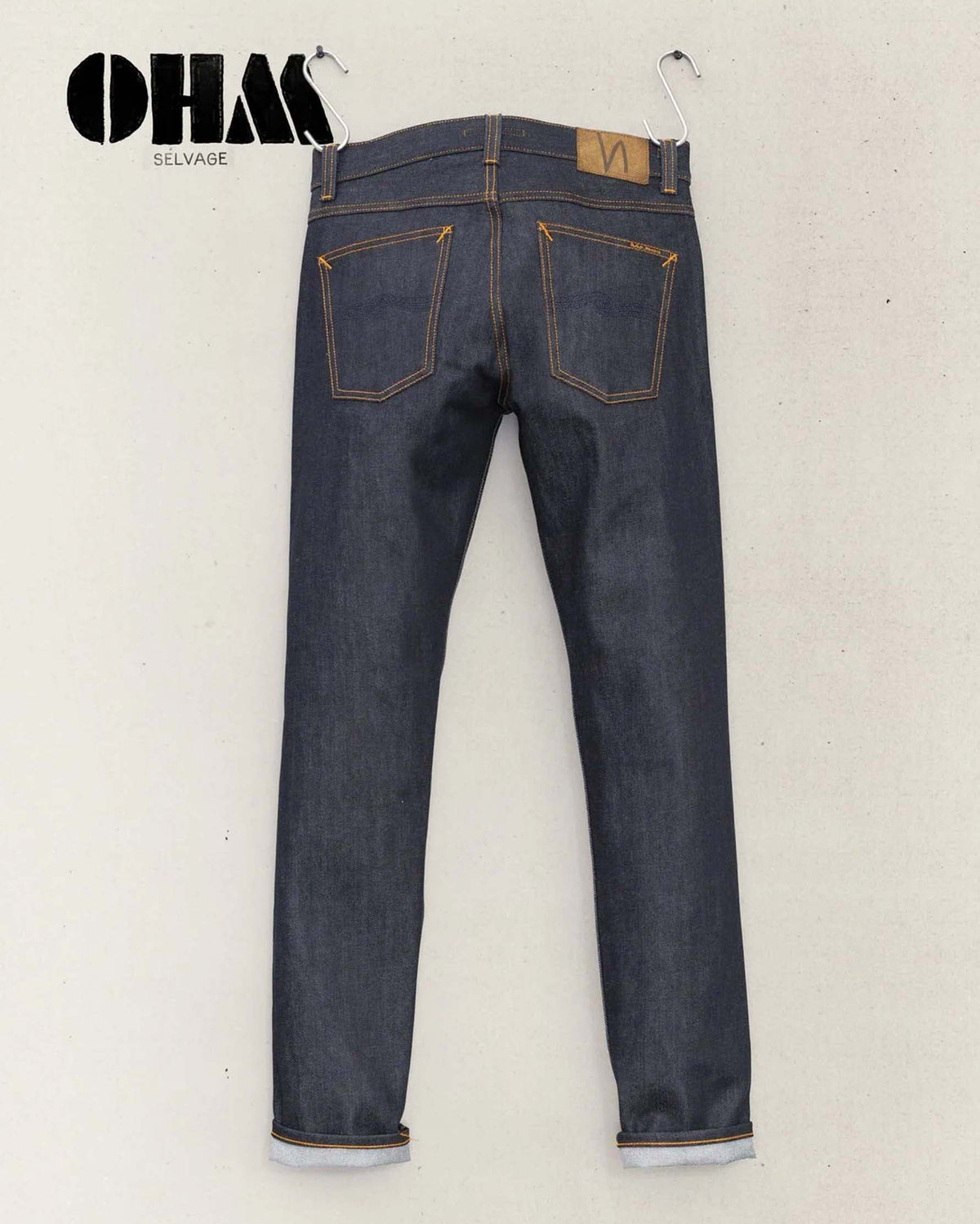 Nudie Lean Dean Slim Tapered Mens Jeans - Dry Ohm Selvage | Nudie Jeans Jeans | Jeanstore
