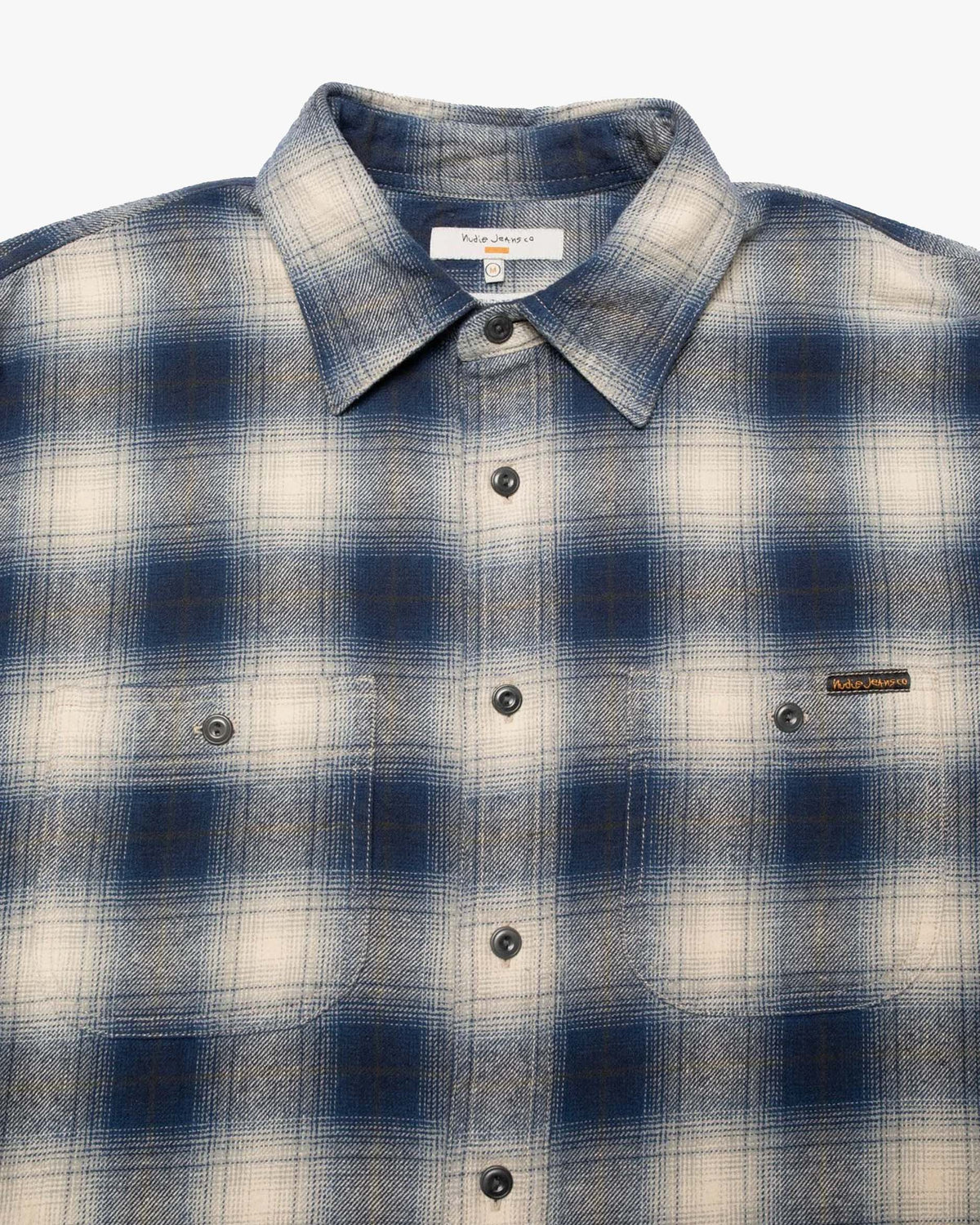 Nudie Jeans Julian Checked Worker Shirt - Blue | Nudie Jeans Shirts | Jeanstore