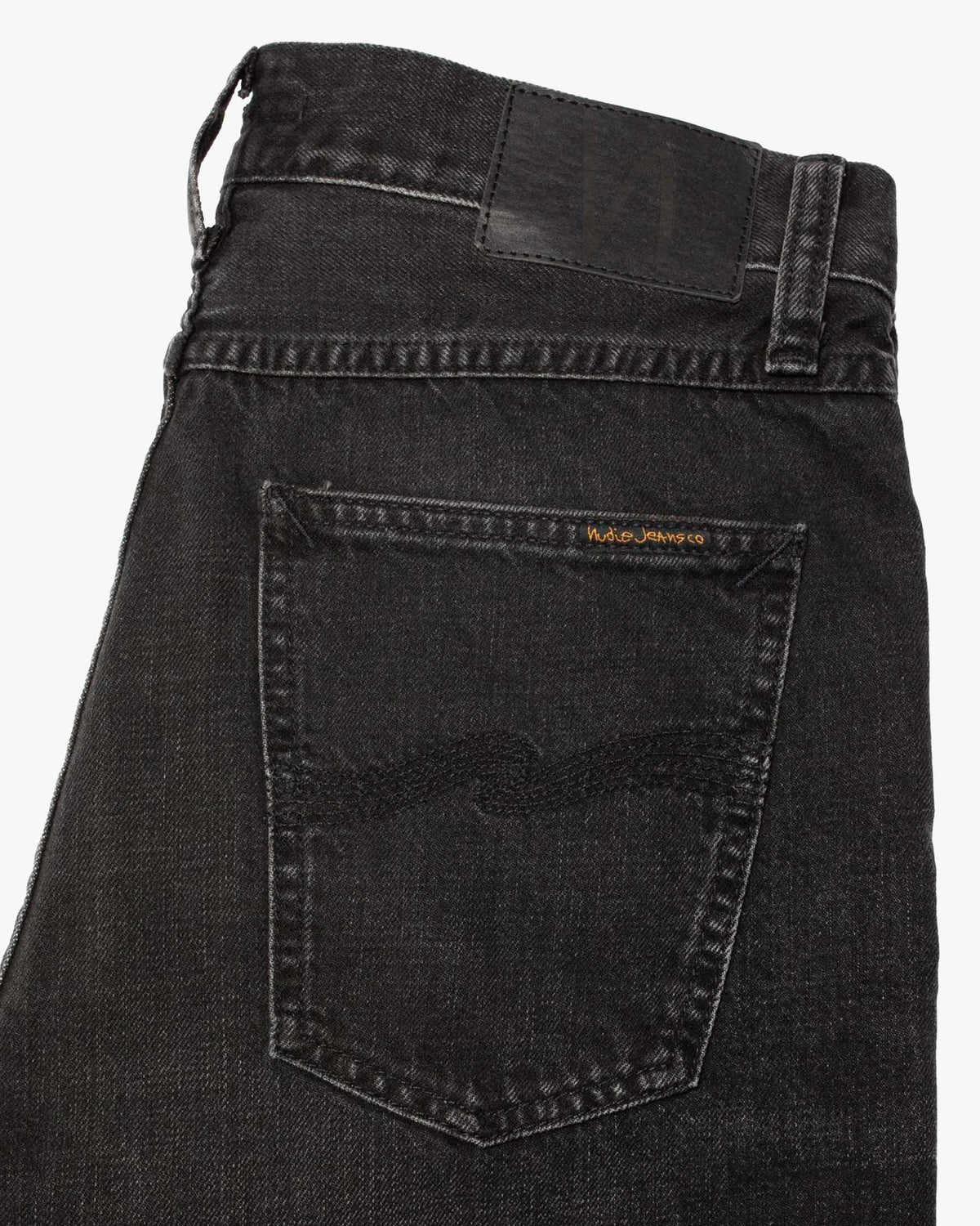 Nudie Steady Eddie II Regular Tapered Mens Jeans - Black Fog
