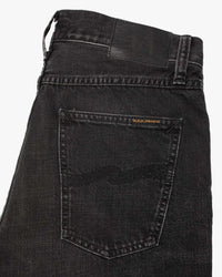 Nudie Steady Eddie II Regular Tapered Mens Jeans - Black Fog