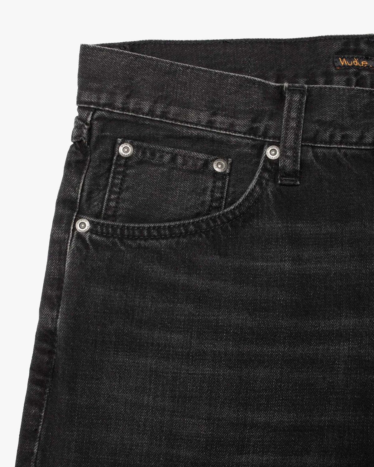 Nudie Steady Eddie II Regular Tapered Mens Jeans - Black Fog