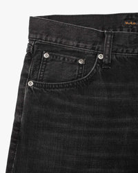 Nudie Steady Eddie II Regular Tapered Mens Jeans - Black Fog