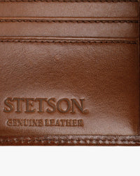 Stetson Tooled Leather Bi-Fold Wallet - Brown / Brass | Stetson Wallets & Key Fobs | JEANSTORE