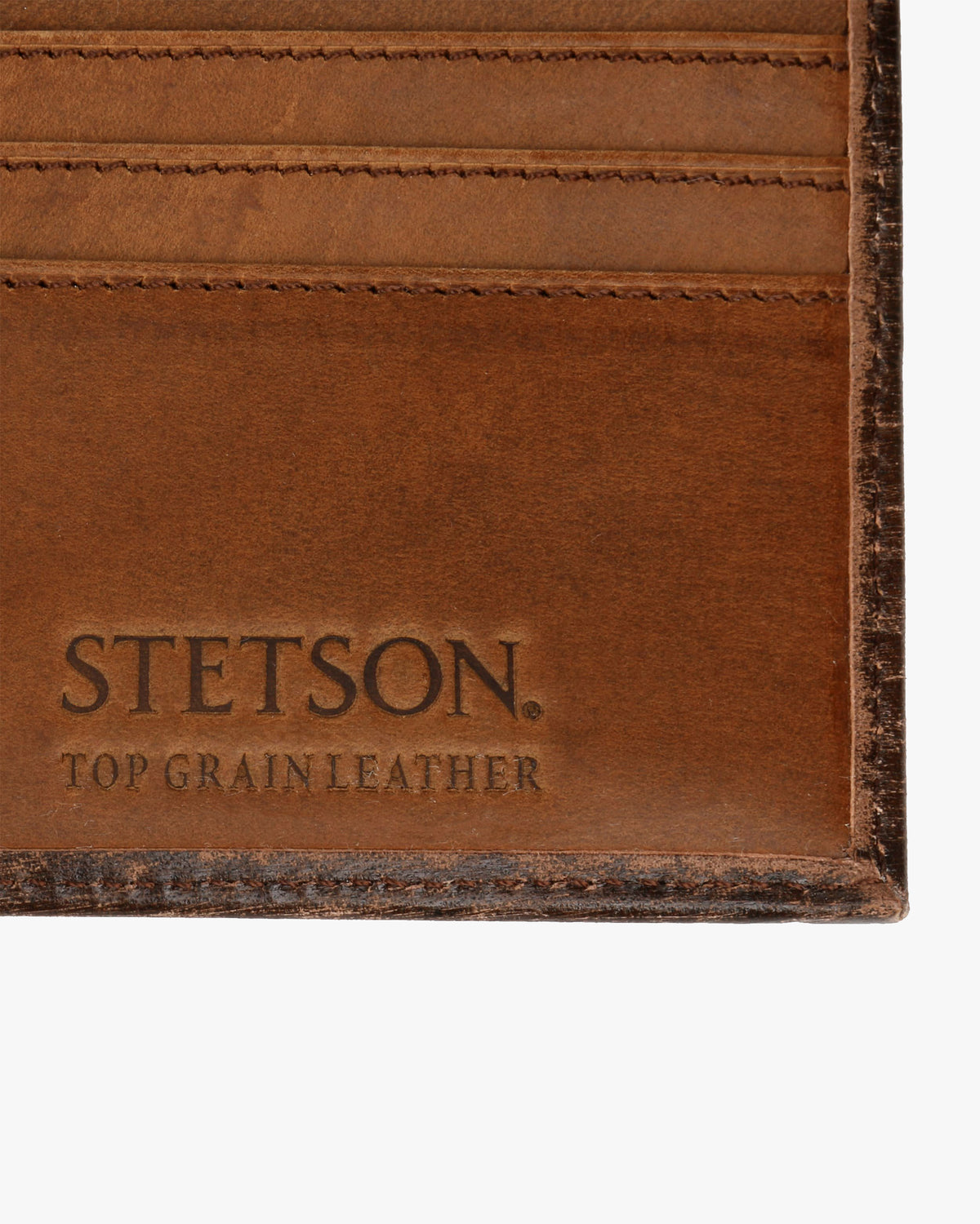 Stetson Hair-On-Hide Concho Leather Bi-Fold Wallet - Brown / Brass | Stetson Wallets & Key Fobs | JEANSTORE